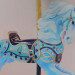 Carousel Horses- Big Blue